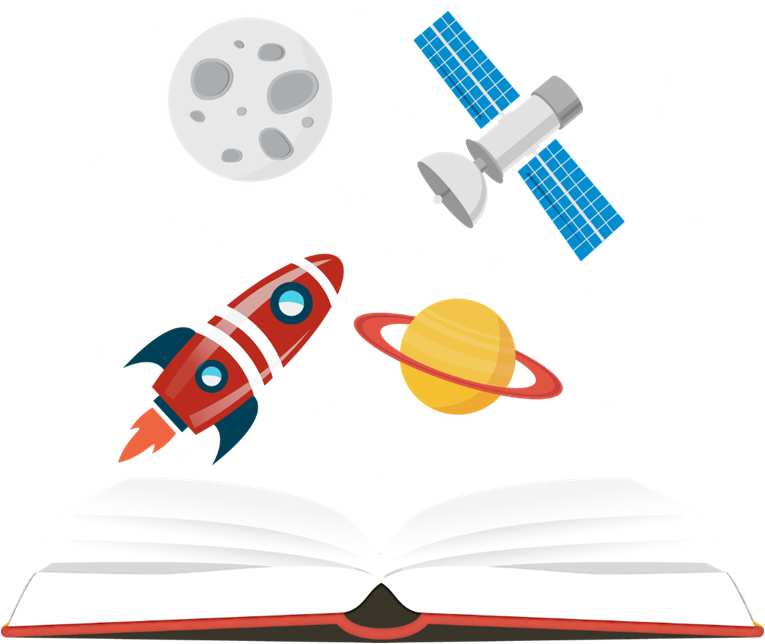 卡通遨游太空汇报模板