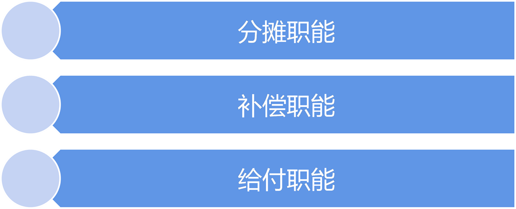分摊职能	补偿职能	给付职能